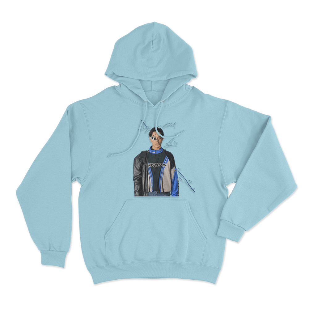 Kyle Alessandro Evig & Alltid Unisex Hoodie Sky Blue Kyle Alessandro Evig Alltid Unisex Hoodie Sky Blue