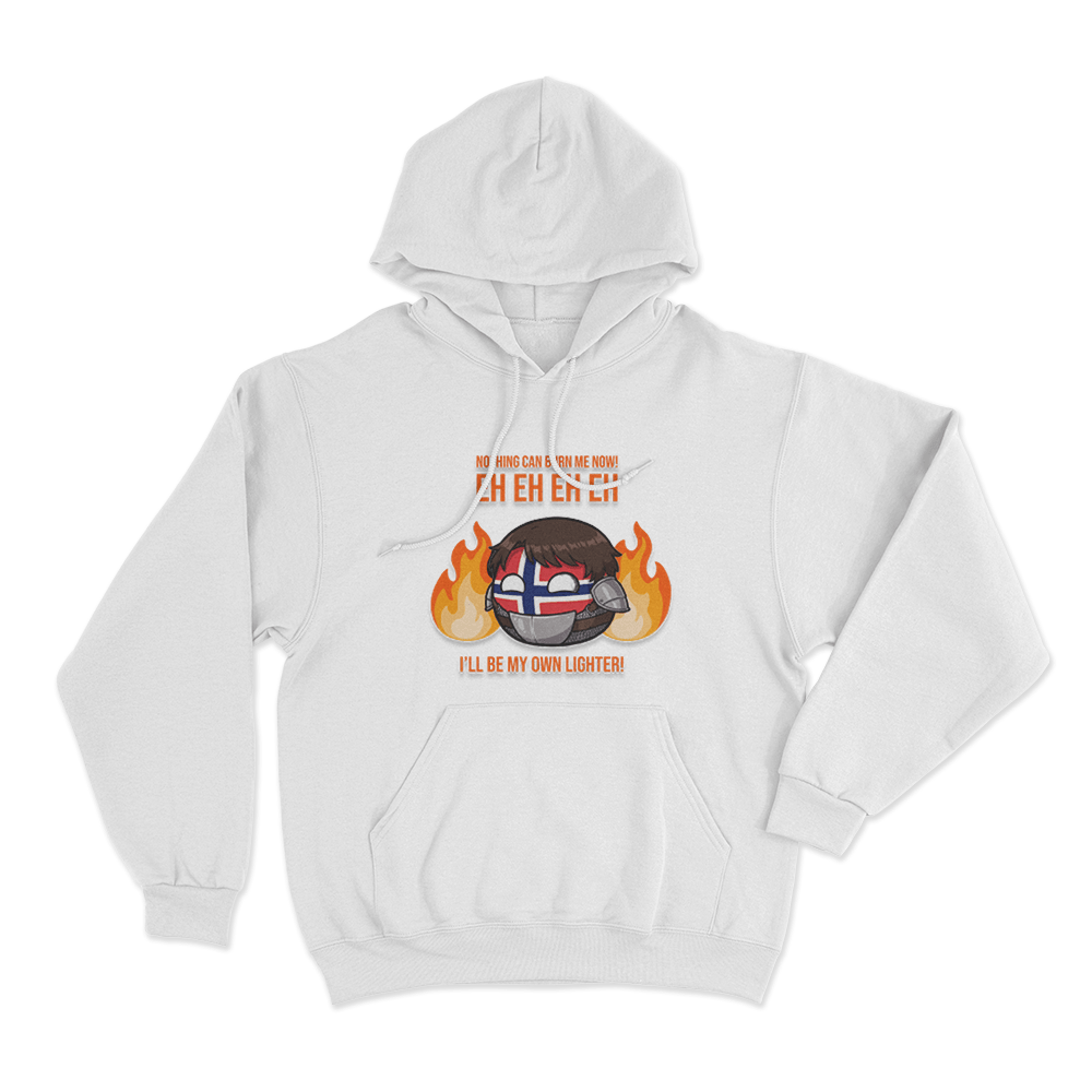 Kyle Alessandro Norway Ball Meme Unisex Hoodie White Kyle Alessandro Norway Ball Meme Unisex Hoodie White
